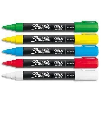 Rotulador Sharpie Tiza Liquida Punta Redonda B/5 surtido 2157733
