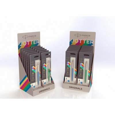Expositor Parker boligrafos Jotter 2077223 pastel 12 unidades