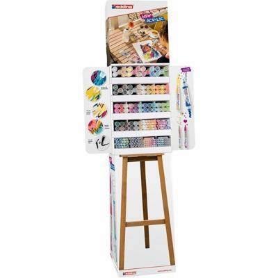 Expositor de suelo con marcadores acrílicos surtidos