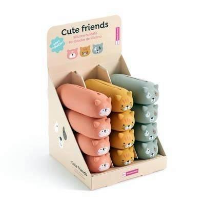 Expositor Miquelrius Portatodos silicona Cute Friends 12 unidades Back2Fun MR16281