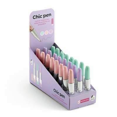 Expositor Miquelrius Boligrafos pintalabios glitter 24 unidades Back2Fun MR11902