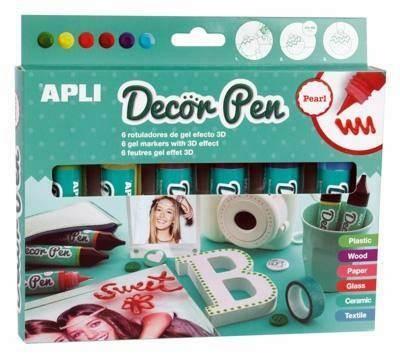 Kit Decorpen pearl surtido 6 unidades 14966 Apli