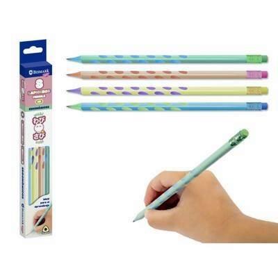 330759 WABI-SABI LAPICEROS HB ERGONOMICOS C/GOMA 8 UDS. BISMARK