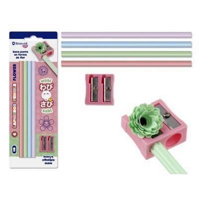 330760 WABI-SABI 4 LAPICEROS FLOR HB + AFILALAPIZ BISMARK