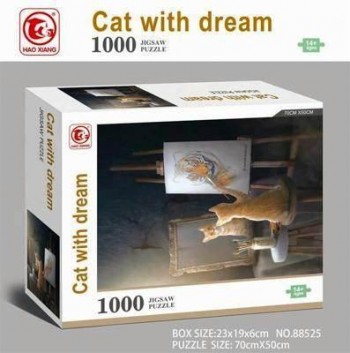 CI-1428 PUZZLE 1000 PIEZAS CAT WITH DREAM