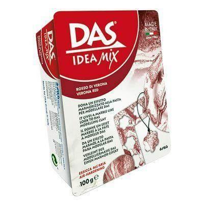 Arcilla pasta modelar Das idea rojo verona 100 gramos 342002