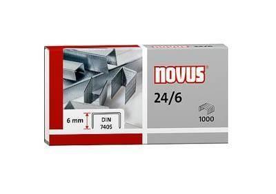 Grapas Novus 24/6 C/1000 Galvanizadas 040-0158