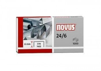 Grapas Novus 24/6 C/1000 Galvanizadas 040-0158