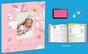 Mi libro del Bebe niña + Tampon huellas Arguval 41870