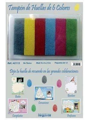 42115 TAMPÓN HUELLAS 6 COLORES ARGUVAL