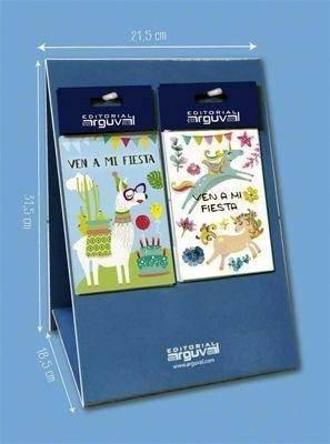 43754 EXP.60 BLISTER INVITACION FIESTA LLAMAS Y UNICORNIOS ARGUVAL