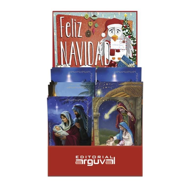 38129 EXPOSITOR 300 POSTALES CHRISTMAS CLASICOS SURTIDOS ARGUVAL