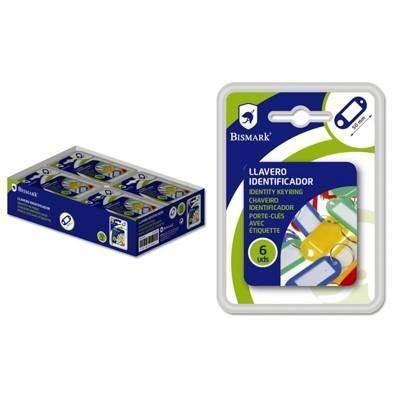 Llavero Bismark b/6 portaetiquetas 328548 surtido