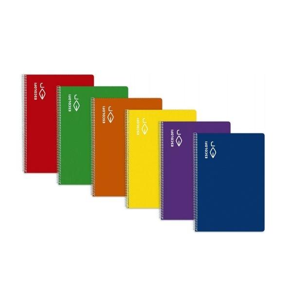 Bloc espiral Escolofi 1809605 folio tapa dura 50/70 pauta 2,5