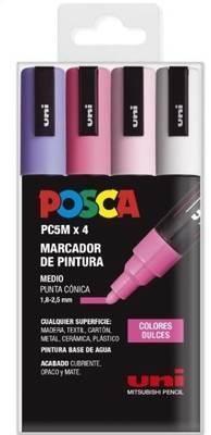 Rotulador Posca dulces B/4 colores PC5M 182634852