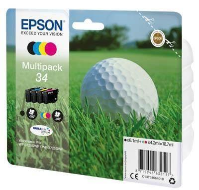 Ink Epson original C13T34664010 nº34 pack de 4
