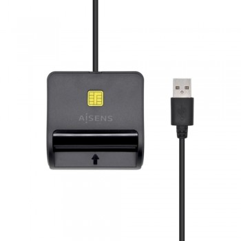 Lector de Tarjetas AISENS ASCR-SN02SD-BK   DNIe, SIM, SD, MicroSD, MMC (USB 2.0)