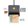 Lector de tarjetas Aisens DNI electronico, SIM, SD, MicroSD ASCR-SN02SD-BK