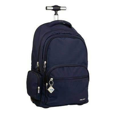 625601SNCB Mochila con ruedas 6 cremalleras (25 l) serie 1918, azul marino