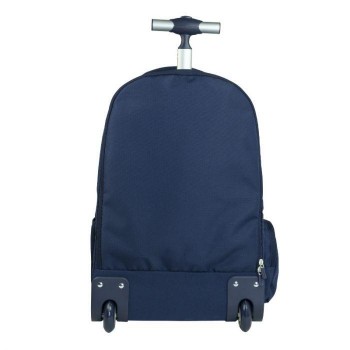 625601SNCB Mochila con ruedas 6 cremalleras (25 l) serie 1918, azul marino