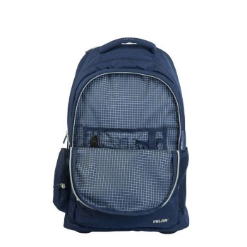 625601SNCB Mochila con ruedas 6 cremalleras (25 l) serie 1918, azul marino
