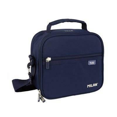 08806SNCB Bolsa isotérmica porta alimentos con 3 recipientes (3,5 l) serie 1918, azul marino