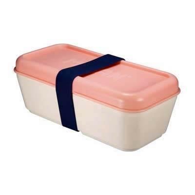 085110P Recipiente para alimentos rectangular 0,75L, tapa rosa