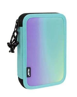 081264SN1GR Plumier 2 pisos con contenido Sunset, verde