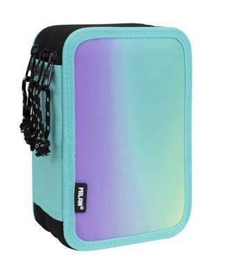 081364SN1GR Plumier 3 pisos con contenido Sunset, verde