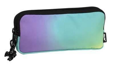 081135SN1GR Estuche 3 cremalleras Sunset, verde