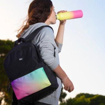 624605SNK1 Mochila urbana clásica Sunset, negra