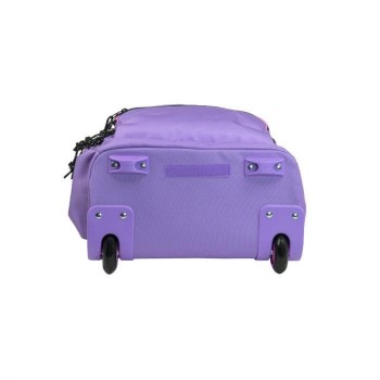 625601SNPR Mochila con ruedas 6 cremalleras (25 l) Sunset, lila-turquesa