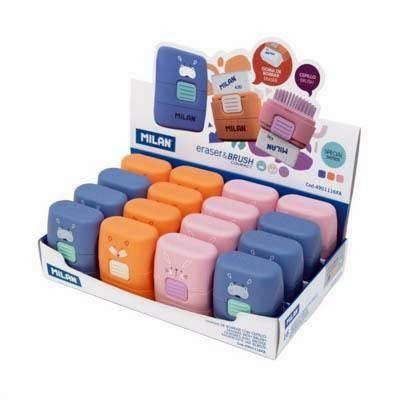 4901116FA Gomas con cepillo COMPACT, serie especial Funny Animals