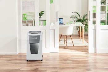 Destructora Leitz IQ Auto+ Office 300 P5, autoalimentación, blanca 80160000