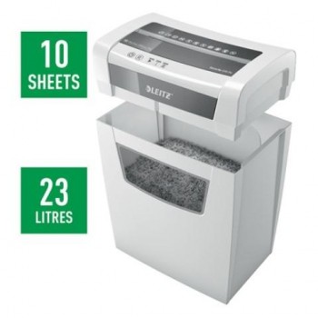Destructora Leitz IQ Home Office P4, blanco/plata 80090000