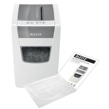 Destructora Leitz IQ Slim Home Office P4, blanco/plata 80010000