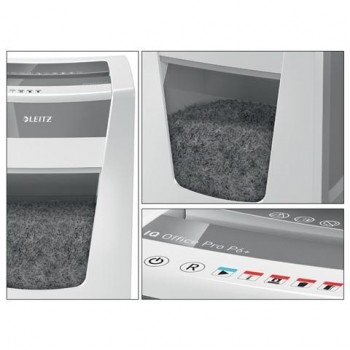 Destructora Leitz IQ Office Pro P6+, blanco/plata 80100000