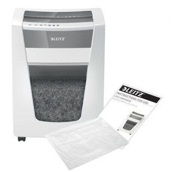 Destructora Leitz IQ Office Pro P6+, blanco/plata 80100000