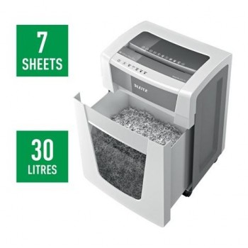 Destructora Leitz IQ Office Pro P5+,  blanco/plata 80040000