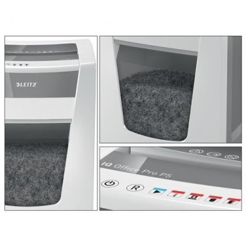 Destructora Leitz IQ Office Pro P5, blanco/plata 80050000