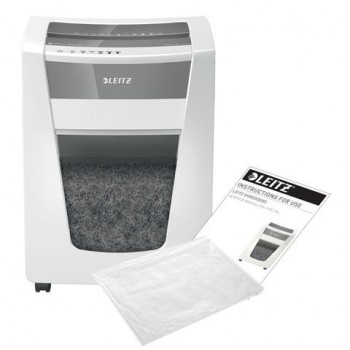 Destructora Leitz IQ Office Pro P5, blanco/plata 80050000