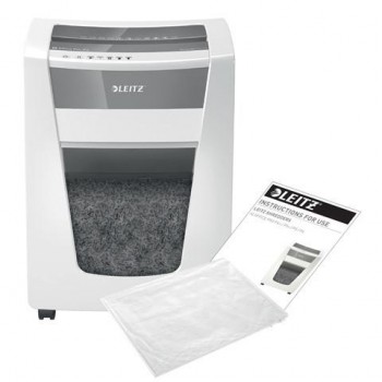 Destructora Leitz IQ Office Pro P4, blanco/plata 80060000