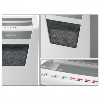 Destructora Leitz IQ Office P5, blanco/plata 80020000