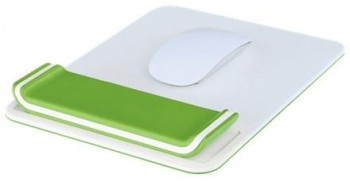 Alfombrilla ratón c/reposamuñecas Leitz WOW verde/blanco 65170054