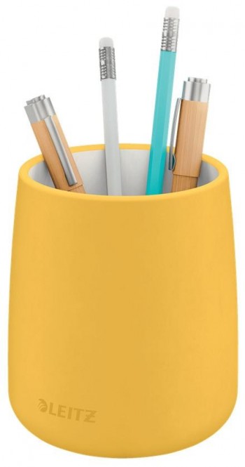 Cubilete porta lápices Leitz Cosy, amarillo 53290019