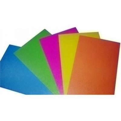 Tapa Carton Gofrado A4 P/50 Naranja Fluor
