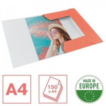 Carpeta de 3 solapas de cartón Colour'Breeze A4
