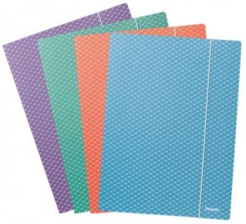Carpeta de 3 solapas de cartón Colour'Breeze A4