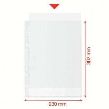Funda Esselte PP Piel de nanraja 70mc  Esselte Reciclada. DIN A4. 11 taladros 627493