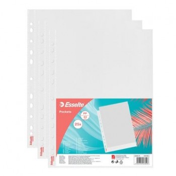 Funda multitaladro Esselte PP Piel de naranja ColourBreeze Copysafe C/25 DIN A4. 11 tal 628486